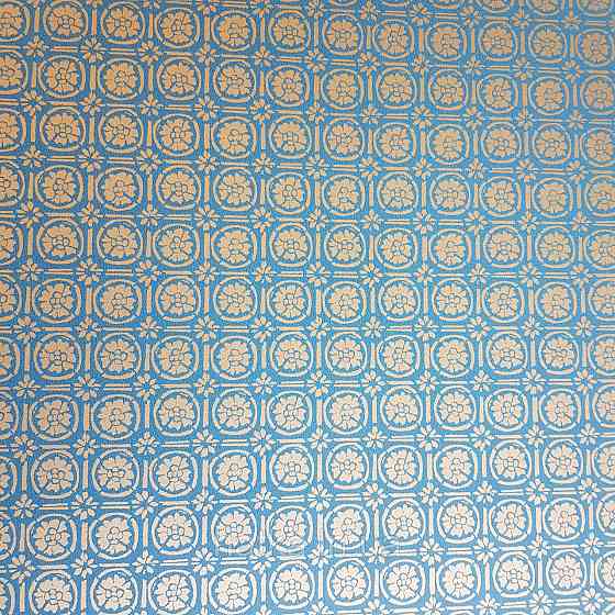 Шпалери вінілові на флізелін Caselio Mystery 0.53х10 м геометрія яскраві фігури золотисті на синьому Київ