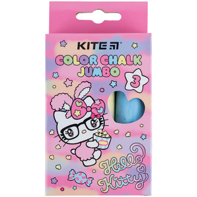 Крейда Kite кольорова Jumbo Hello Kitty, 3 кольори (HK24-077) Вінниця - фото 1