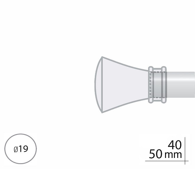 Закінчення для карнизу Orvit ЛЮКСОР 19 мм АНТИК Львів - фото 2