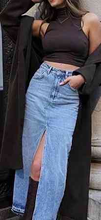 Спідниця Джинсова з розрізом M Харків