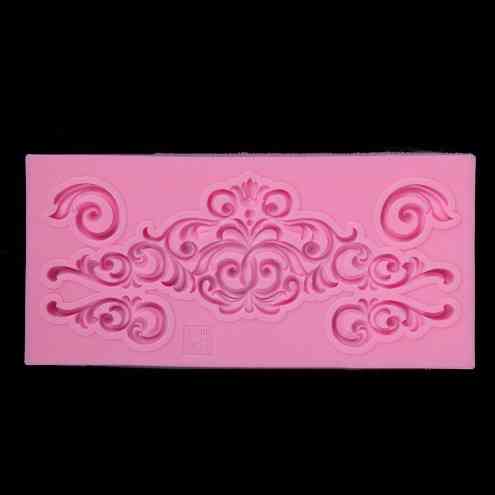Молд силиконовый Абстракция 132 на 64 мм розовый Киев