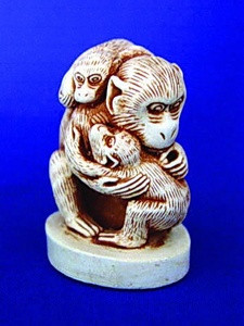 Нэцкэ Обезьяна с детьми Киев - изображение 1