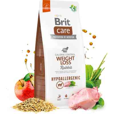 Сухой корм для собак Brit Care Dog Hypoallergenic Weight Loss с кроликом 3 кг (8595602559176) Винница