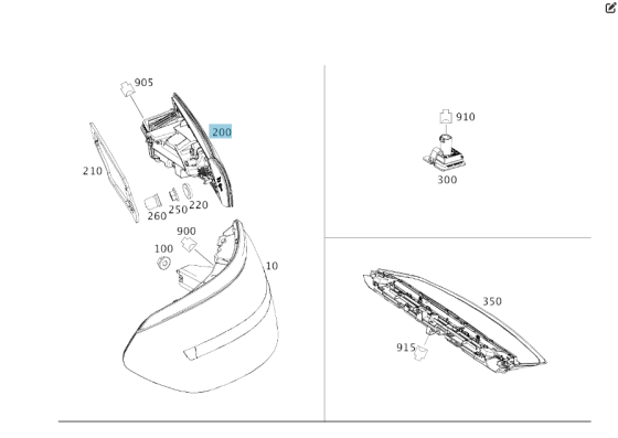 Mercedes-Benz  A2929064300 Літній задній ліхтар на кришці багажника GLE Coupe C292 Одеса