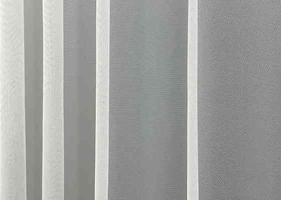 Тюль VR-Textil 1830т Грек-сетка с вышивкой и люрексом цвет Молочный с серым 300х270 см (42-0816) Киев