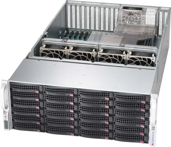 Сервер Supermicro CSE-846XE1C-R1K23B - Rack Server Black ATX,EATX 4U Fan fail,HDD,LAN,Power,Power fail,System (CSE846XE1CR1K23B) Київ
