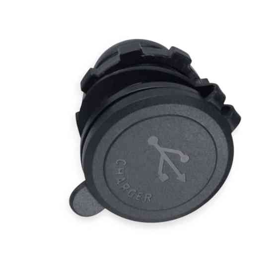 Гніздо врізне 3 USB 3,0А, QC 12-24В, кришка, з підсвічуванням червоною та кнопкою ON, OFF Мукачево