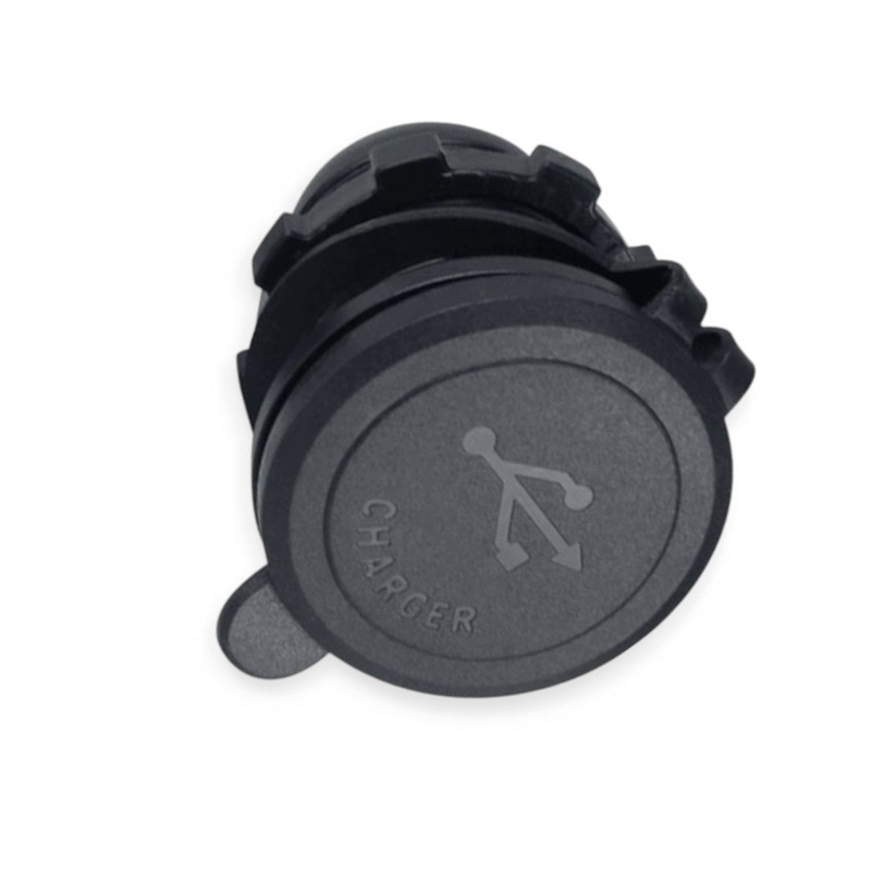 Гніздо врізне 3 USB 3,0А, QC 12-24В, кришка, з підсвічуванням червоною та кнопкою ON, OFF Мукачево - фото 1