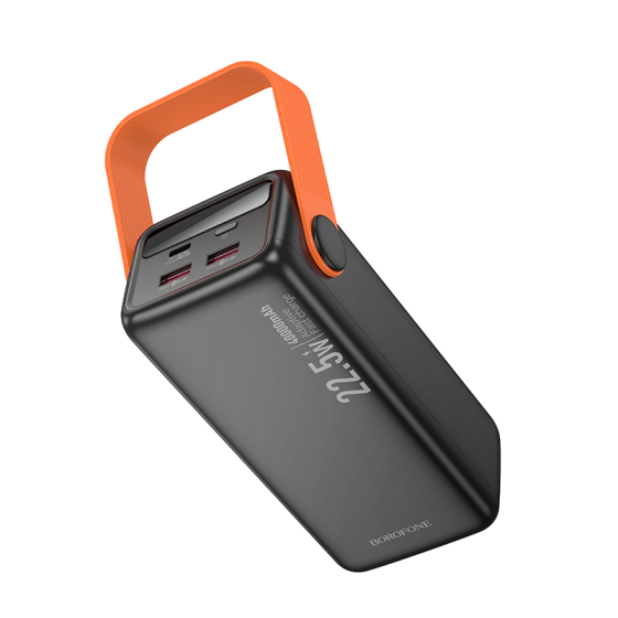 Внешний аккумулятор BOROFONE BJ66 Magnifico 22.5W+PD20W fully compatible power bank (40000mAh) Black Киев