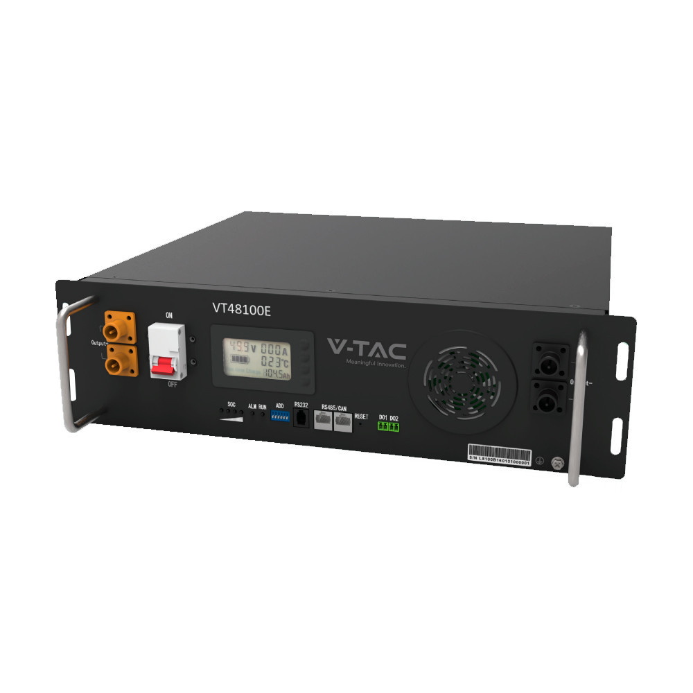 Аккумуляторная батарея (возрастная) V-TAC CEI-021 LiFePO4 5.12kWh 100Ач,(100/100A) 445*400*130,41kg Киев - изображение 1