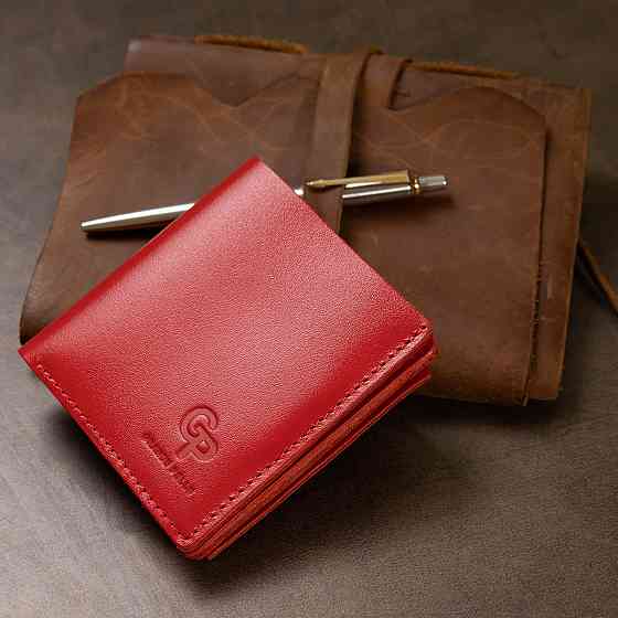 Невелике жіноче портмоне Червоний (GRANDE PELLE) Київ