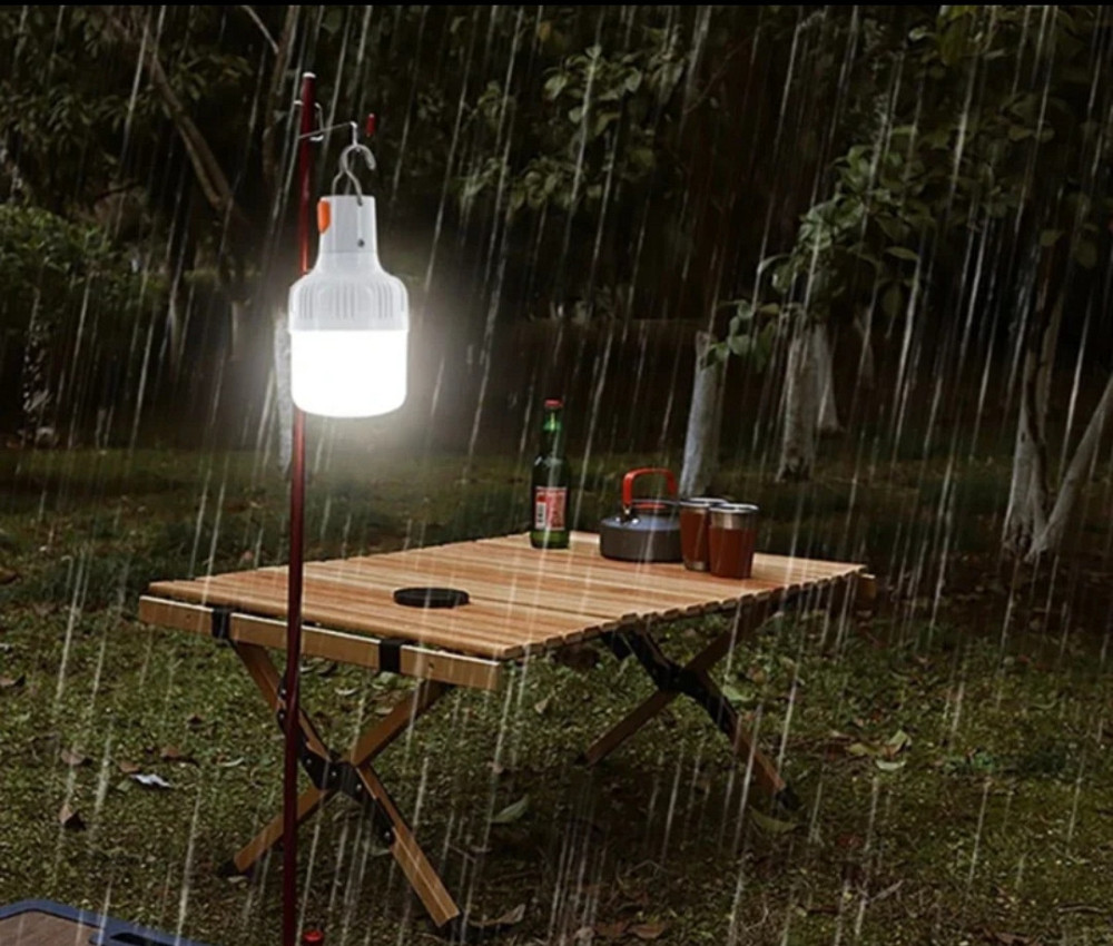 Аккумуляторный фонарик 5 V 60W светодиодный с USB разъёмом для кемпинга 12.5 на 6.5 см белый Киев - изображение 4