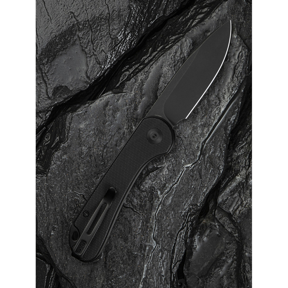 Ніж складаний кишеньковий Civivi Elementum Slip Joint, (7.5 см) 14C28N / G10 чорний Киев - изображение 11