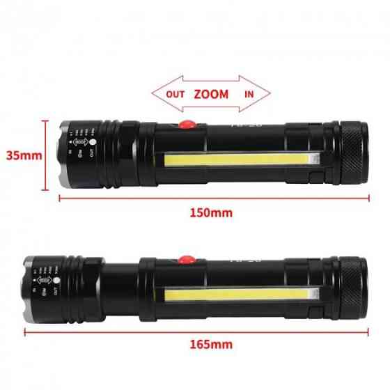 Ліхтарик поліція Police T6-26+T6+COB, Тактичні ліхтарі для полювання, Ліхтар для використання UT-890 в темряві Київ