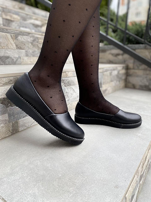 BOGATKO Балетки жіночі BOGATKO 8131 чорні (весна-осінь, шкіра натуральна) (3543) Коломыя - изображение 9