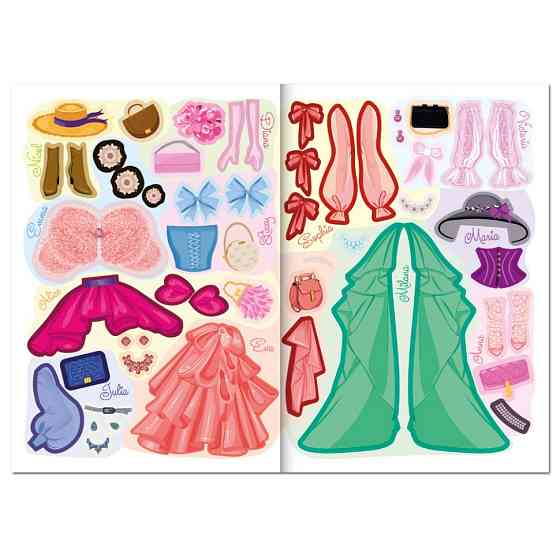 Дитяча книжка з наліпками студія краси "Fashion accesories" РМ-76-02 Вінниця