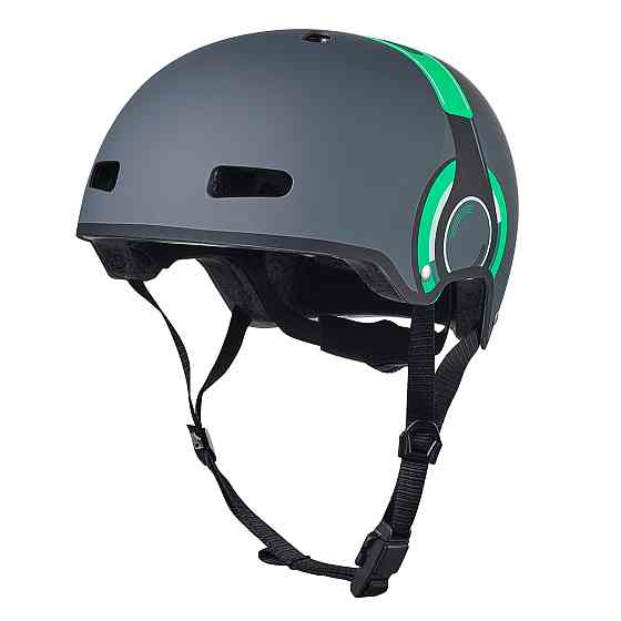 Захисний шолом Micro - Зелений з малюнком навушників Дніпро