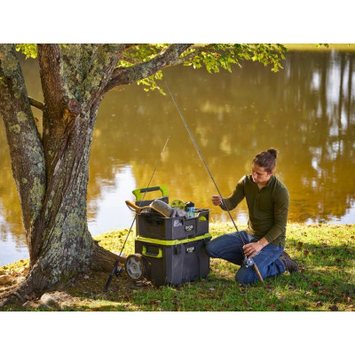 Ящик для інструментів Ryobi модульний Link RSL201, на коліщатках, телескопічне руків'я, 39х57х49.5см, пластик (5132006074) Вінниця - фото 2