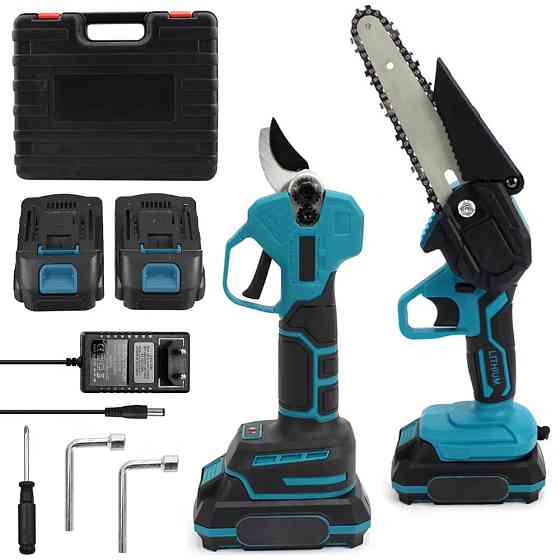 Комплект 2в1 (ланцюгова пила,секатор) + 2 АКБ 48V,в кейсі SBR Київ