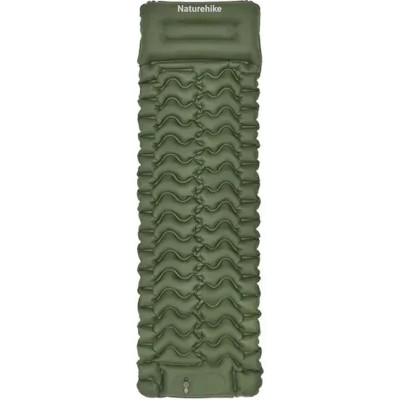 Матрас надувной Naturehike CNK2550WS019, 200х60х6.5 см, зелений із вбудованою помпою (6977465869654) Вінниця - фото 1