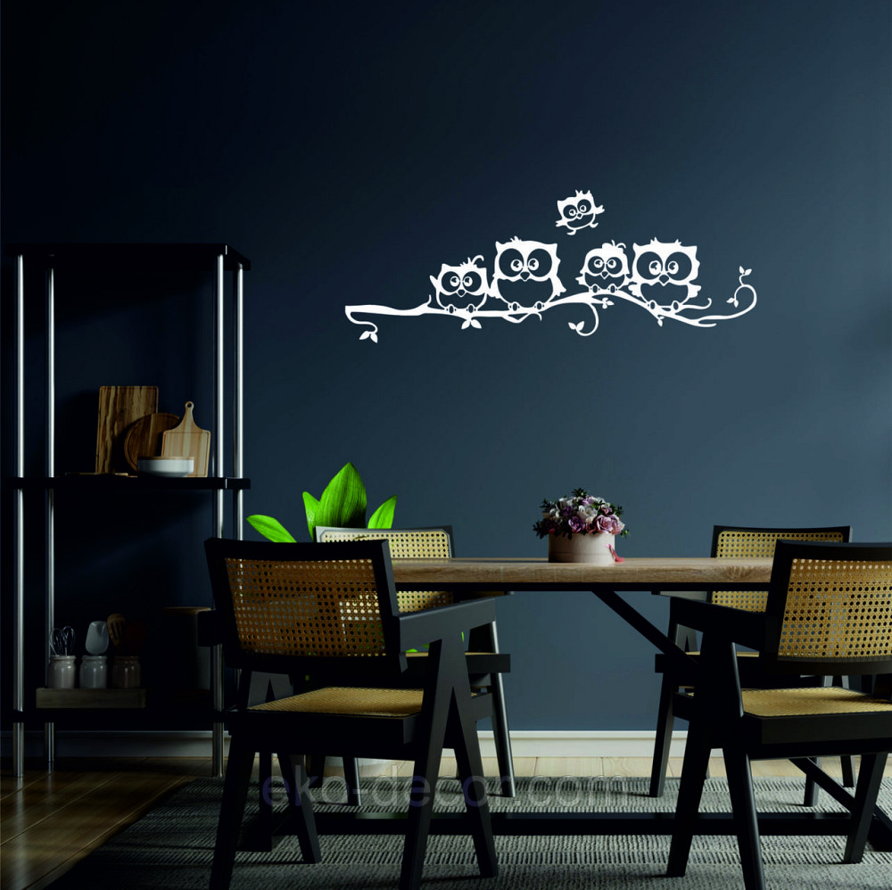 Декоративное настенное Панно «Совушки», Декор на стену 110*28 см, Белый Киев - изображение 7