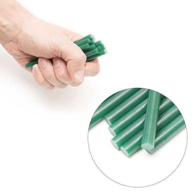 Комплект клейових стрижнів зелених, 7,4×100 мм, 12 шт. INTERTOOL RT-1058 Київ - фото 4