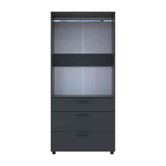 Шкаф для одежды Doros Торн Антрацит 2 ДСП/3Ш (штанга) 90х51.6х200 (DRS-012073) Львов