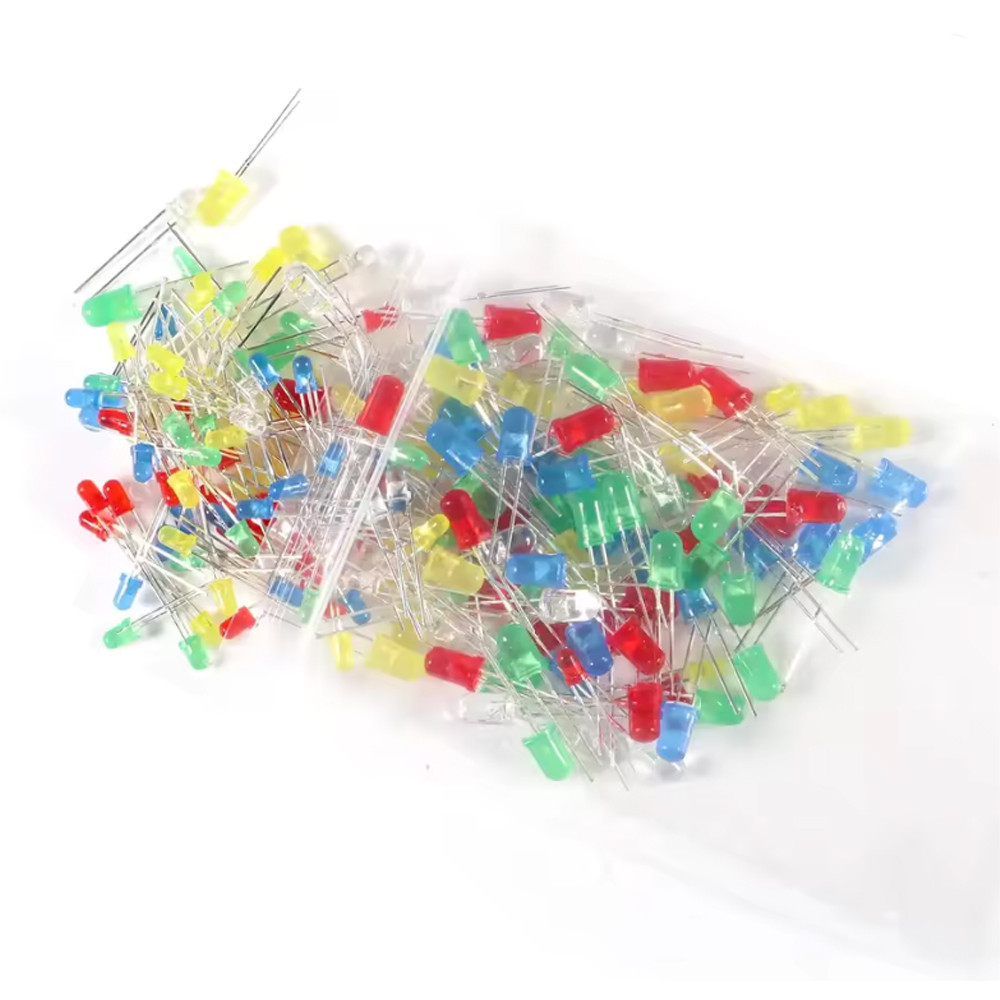 Набор светодиодов 5мм, 100 шт, 5 цветов для Arduino Киев - изображение 5