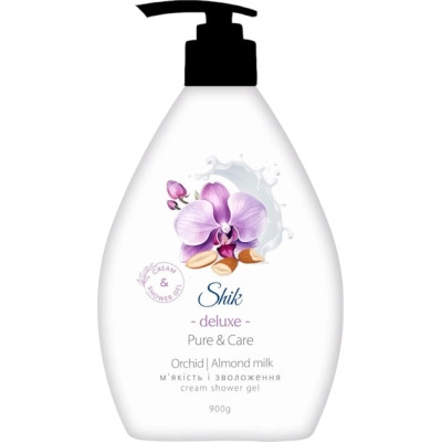 Гель для душа Shik Deluxe Pure & Care Orchid and Almond Milk 900 г (4823107609534) Винница - изображение 1