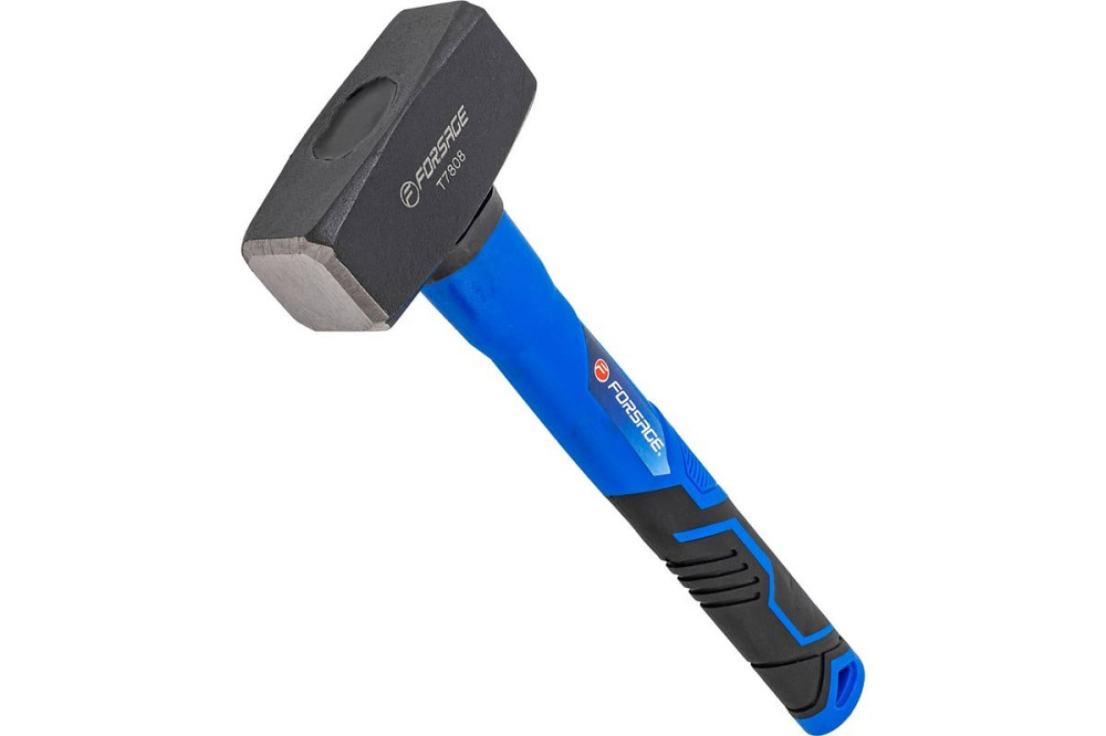 Кувалда, 800 г, фібергласова гумова рукоятка Forsage F-T7808 Одеса - фото 1