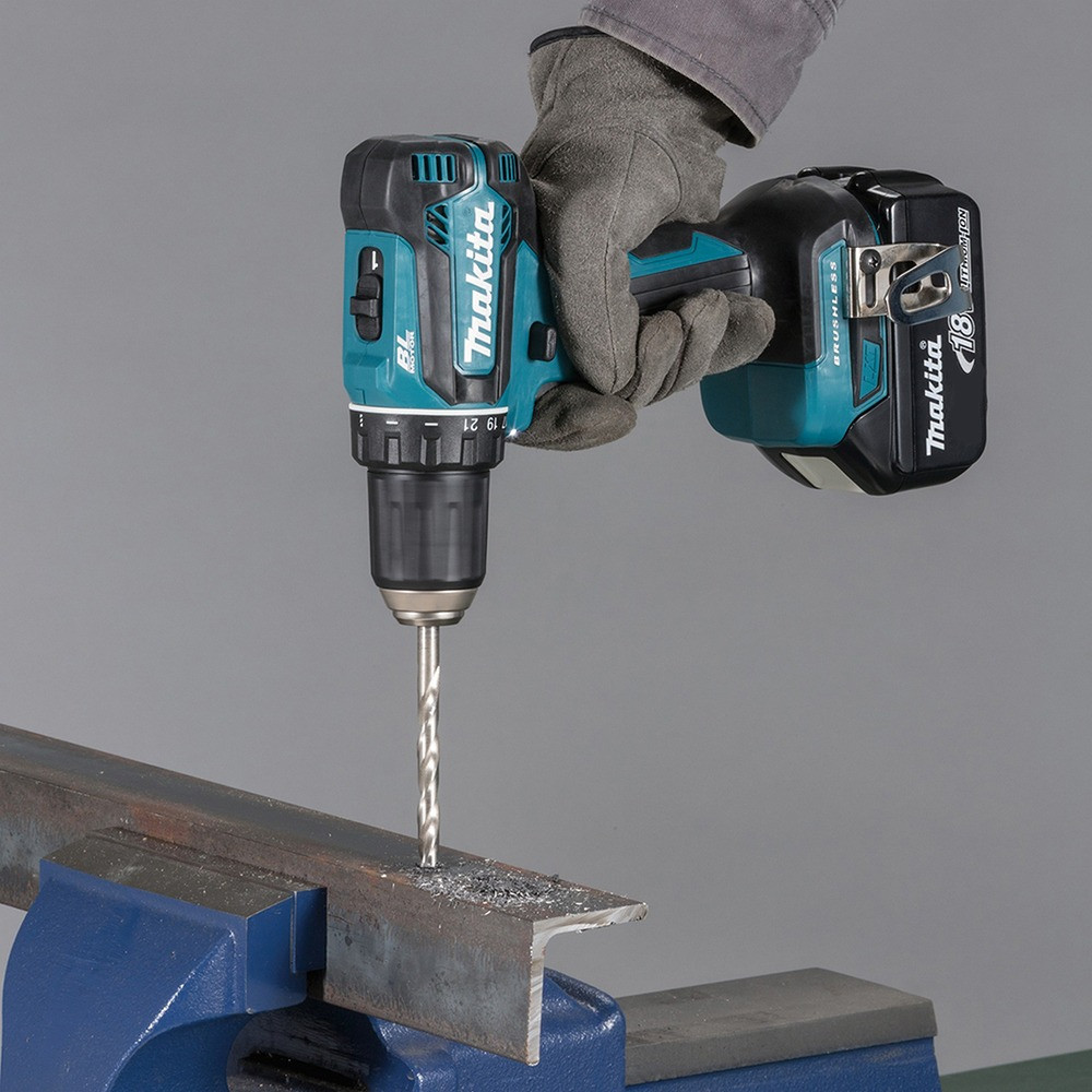 Дриль-шурупокрут акумуляторний Makita DDF485SFJ 18 В, 50 Нм, 2×3 А·год, Makpac Київ - фото 9