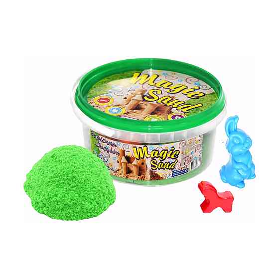 Magic sand зеленого кольору у відрі 0,350 кг, шт Київ