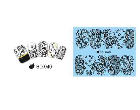 Наклейки для нігтів BD-040 Київ
