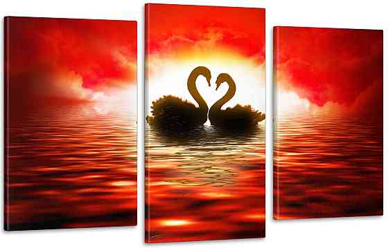 Модульная картина Лебеди Art-122_3 100x150 см Киев