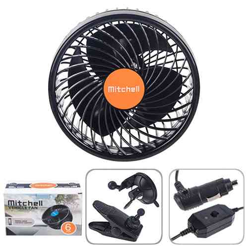 Вентилятор HX-T704 6" 24V 12W з кліпсою та двома швидкостями Харків