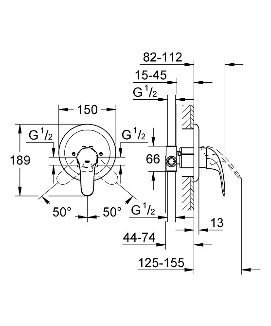 Змішувач для душу Grohe Euroeco New   ( 32742000 ) 33292 Харків - фото 2