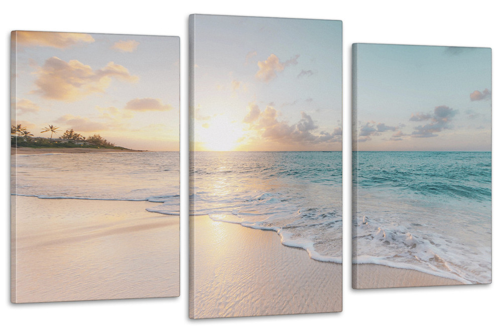 Модульная картина в гостиную / спальню  Пляж  Art-677_3 100x150 см Киев - изображение 1