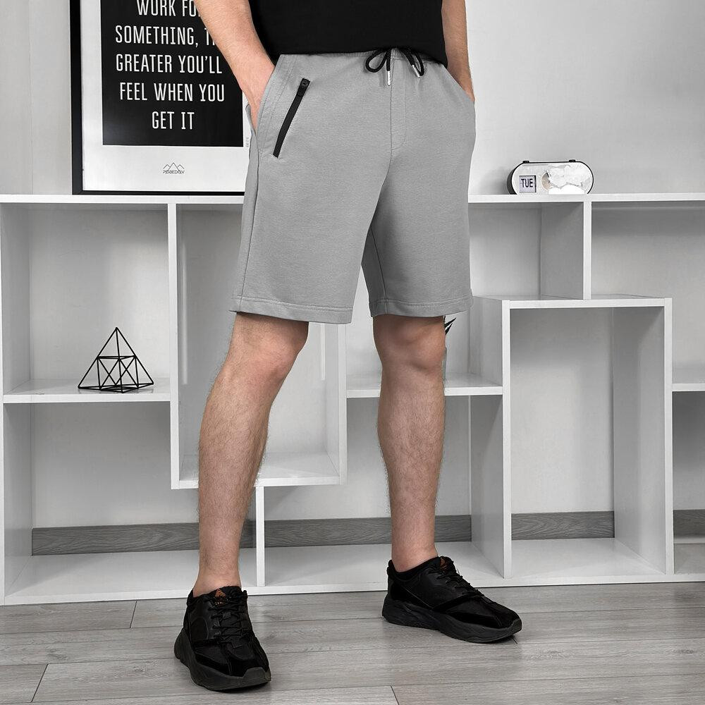 Легкі однотонні сталеві чоловічі шорти Pobedov Griz Київ - фото 4