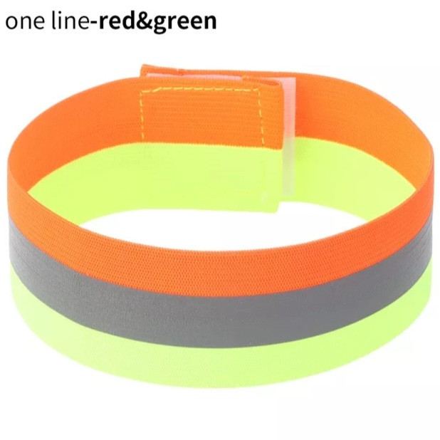 Светоотражающий браслет на одежду 35 на 4 см разноцветный Киев - изображение 1