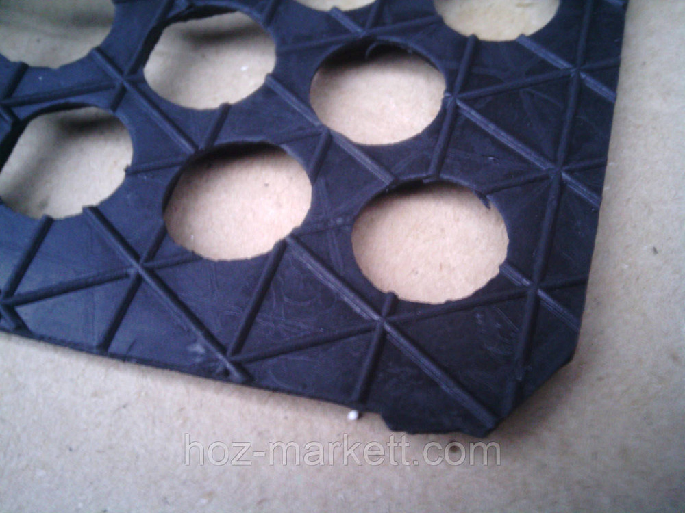 Килимок 57 х 71 см гумовий комірчастий кілім стільники Харків - фото 2