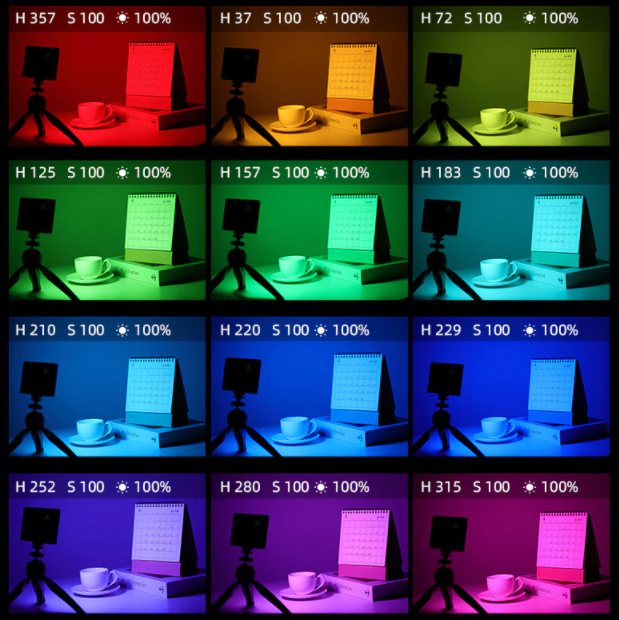 Накамерний LED-освітлювач Soonpho P10 RGB з акумулятором 4400 mAh Київ - фото 5