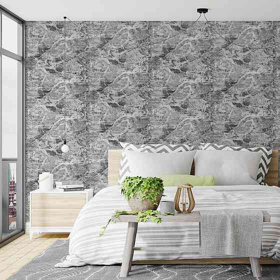 R061-2 Панель стінова у рулоні 3D 700мм*3,08м*2мм мармур чорний (D) SW-00002536 Дніпро