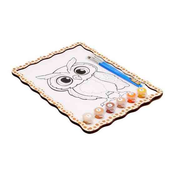 Дитячий набір для розпису по дереву "Сова" Puz-22964 формат А4 Вінниця