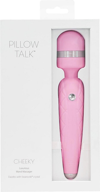 Роскошный вибромассажер PILLOW TALK - Cheeky Pink с кристаллом Swarovsky, плавное повышение мощности Sex Aura Киев - изображение 8