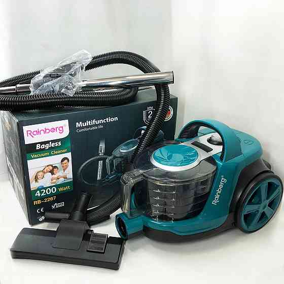 Колбовий ручний контейнерний пилосос без мішка Rainberg RB-2267 4200 Вт 4 л, Пилосос сучасний для дому CB-25 Івано-Франківськ