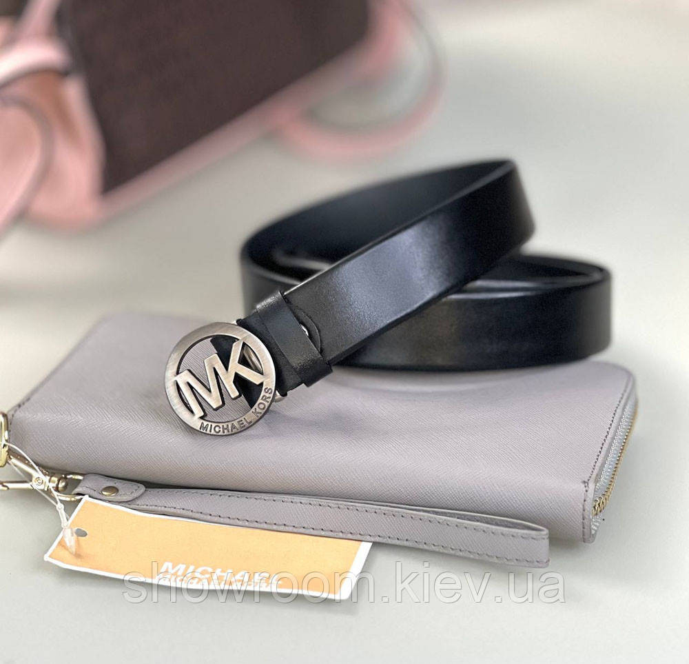 Женский кожаный ремень (5871) grey Киев - изображение 3