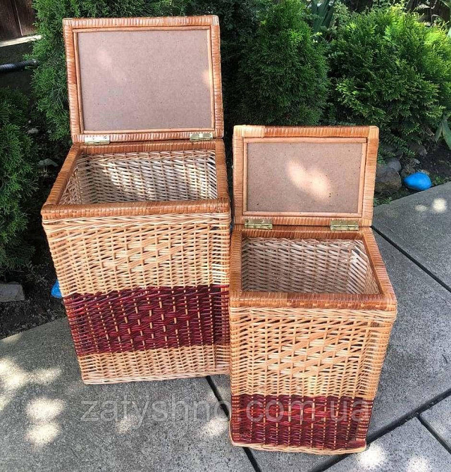 Набор плетеных корзин с крышкой Киев - изображение 4