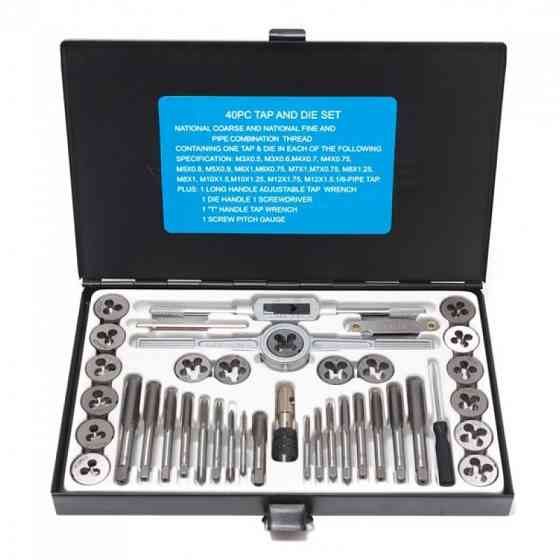 Набір метричних позначників і плашок (М3-М12, 40 предметів) SCHEPPACH SCH-M040-1 Одеса