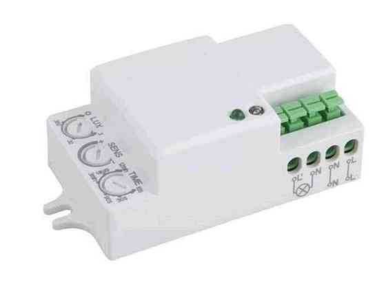 Датчик руху мiкрохвильовий IP20, 3-2000 LUX (MW-08W) ТМ LUXEL Київ