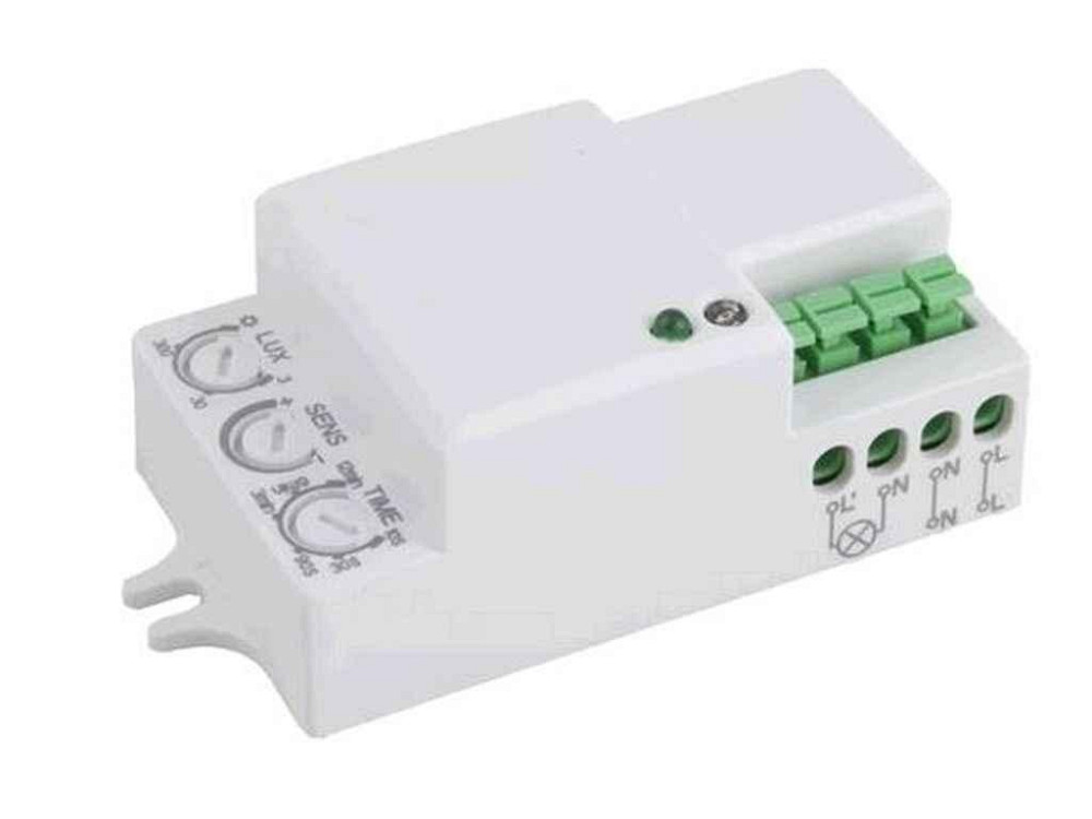 Датчик руху мiкрохвильовий IP20, 3-2000 LUX (MW-08W) ТМ LUXEL Київ - фото 1